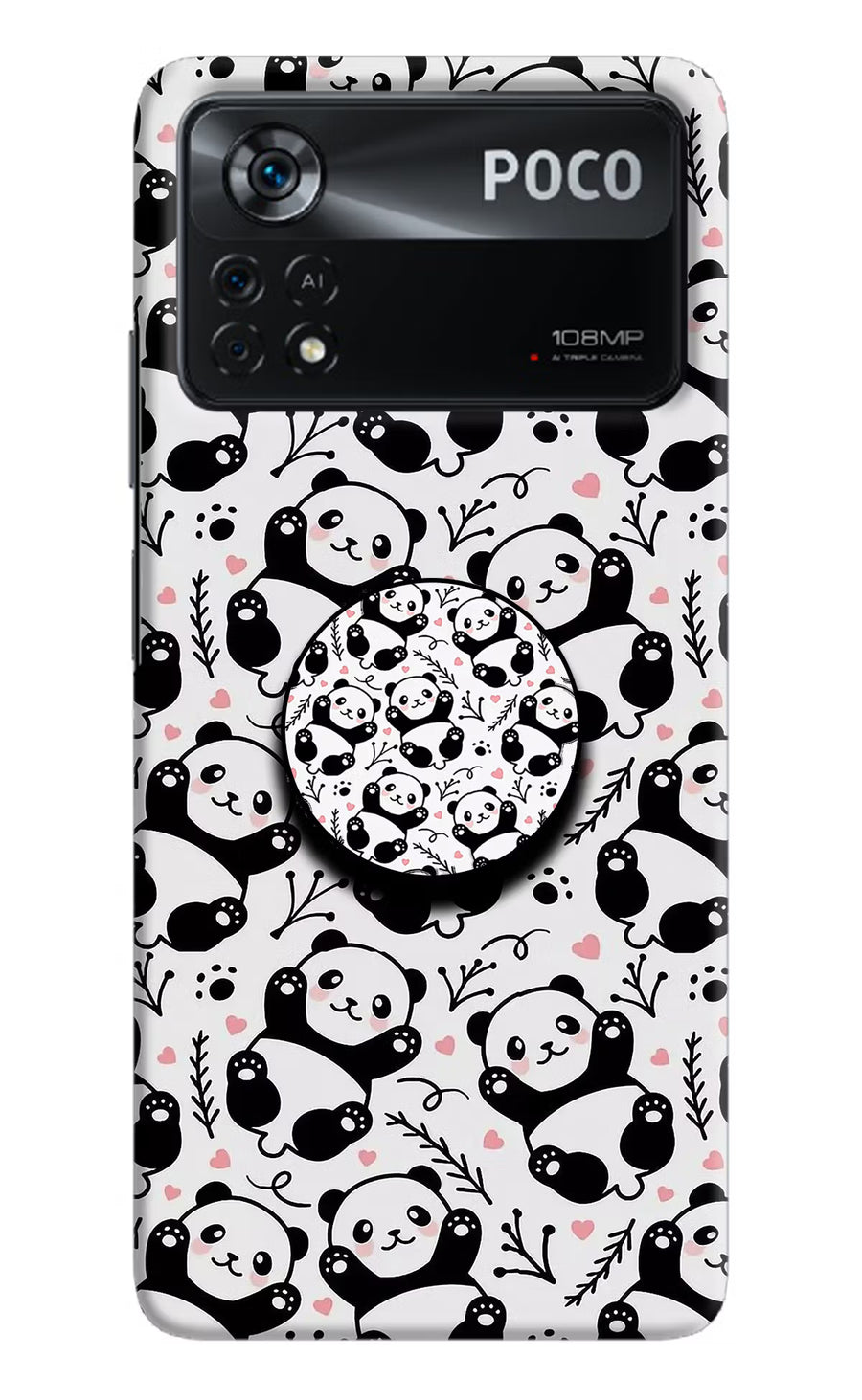 Cute Panda Poco X4 Pro Pop Case, Hard case