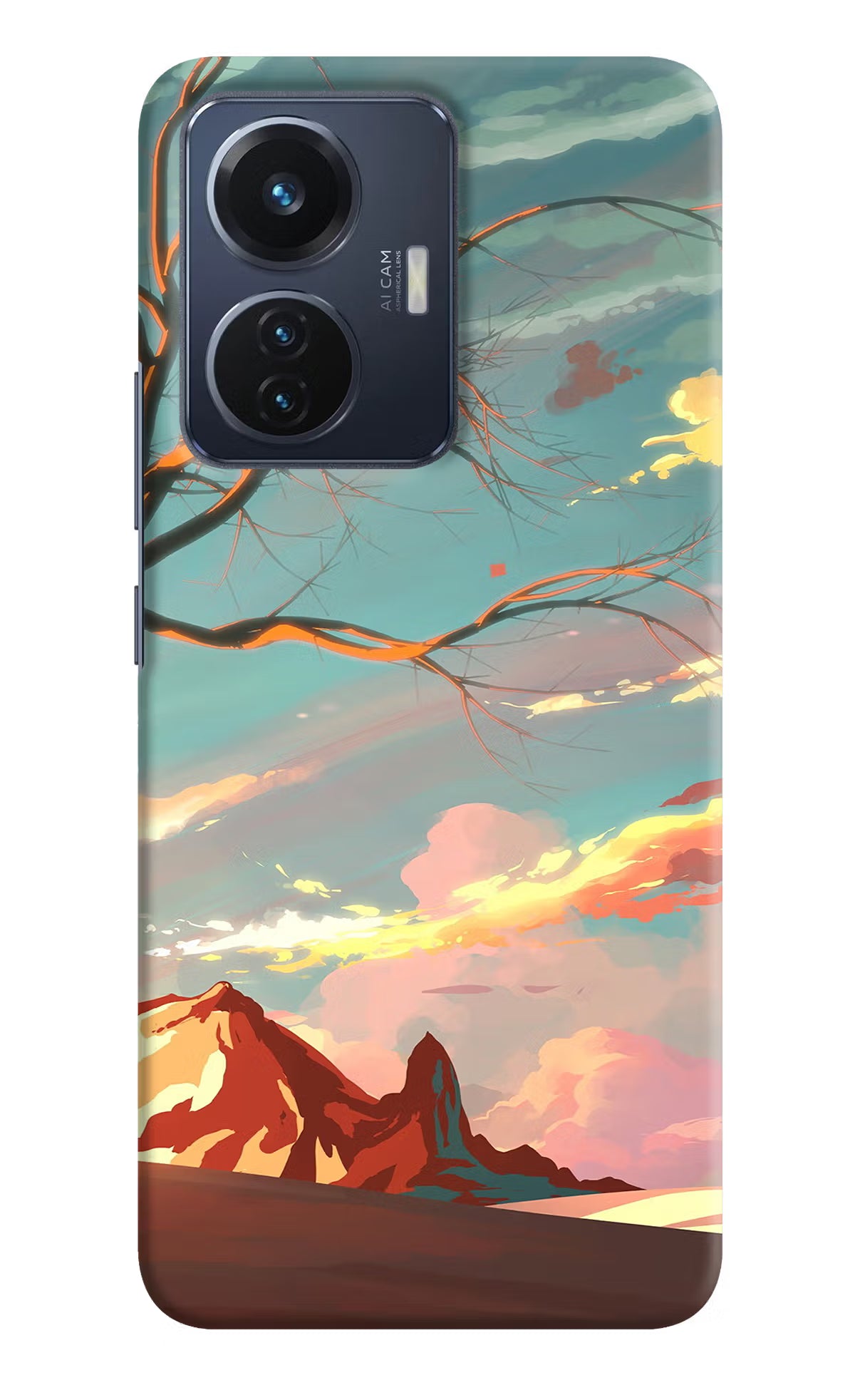 Scenery Vivo T1 44W Hard Case Back Cover by Casekaro