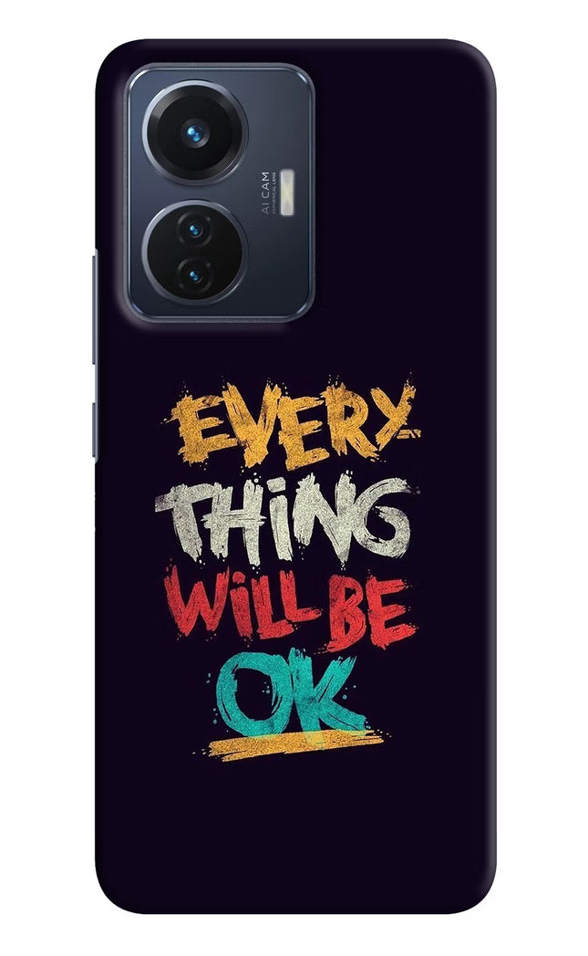 Everything Will Be Ok Vivo T1 44W Hard Case Back Cover by Casekaro