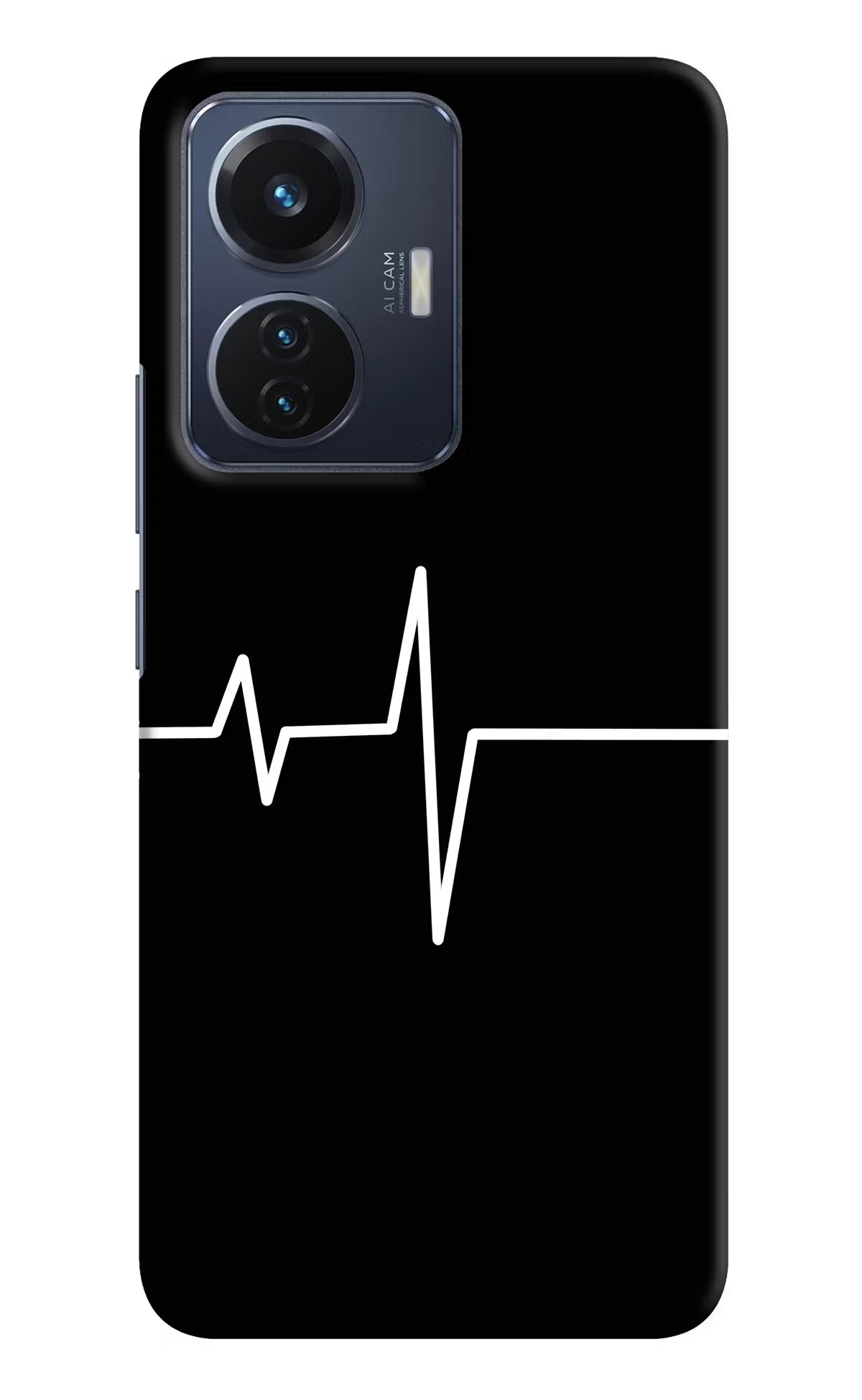 Heart Beats Vivo T1 44W Hard Case Back Cover by Casekaro