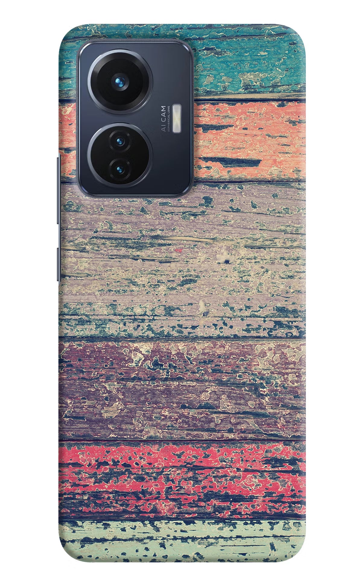 Colourful Wall Vivo T1 44W Hard Case Back Cover by Casekaro