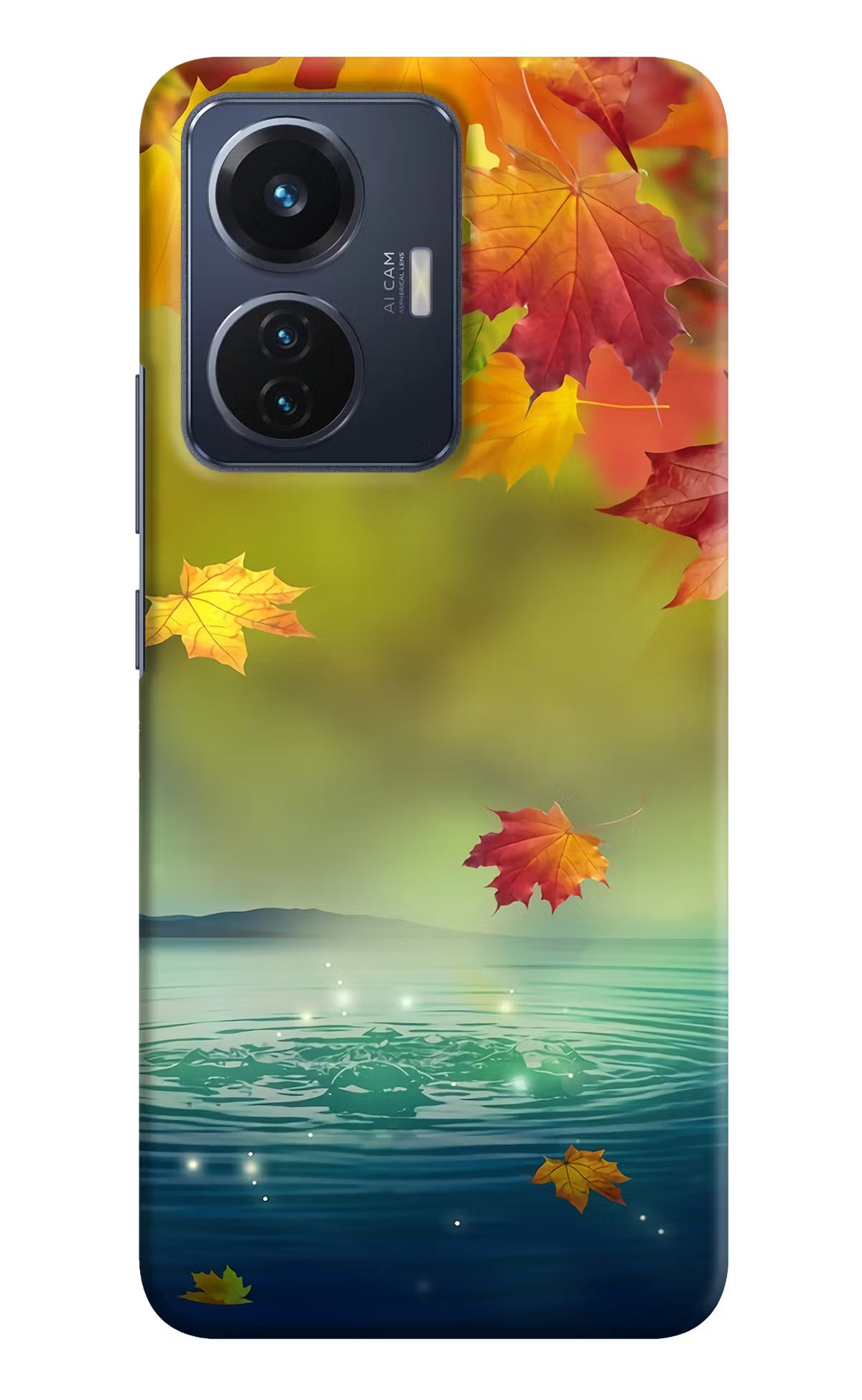 Flowers Vivo T1 44W Hard Case Back Cover by Casekaro