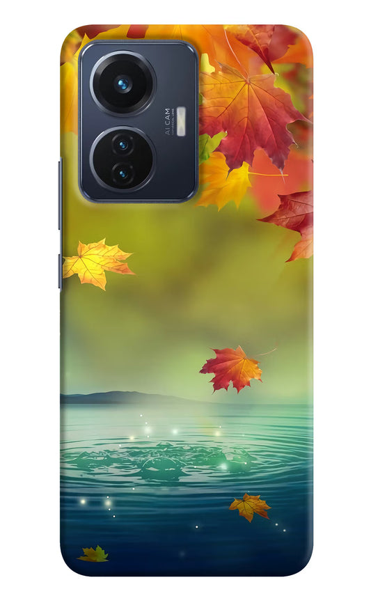 Flowers Vivo T1 44W Hard Case Back Cover by Casekaro