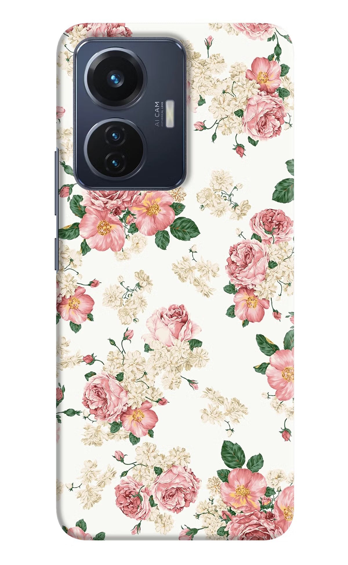 Flowers Vivo T1 44W Hard Case Back Cover by Casekaro