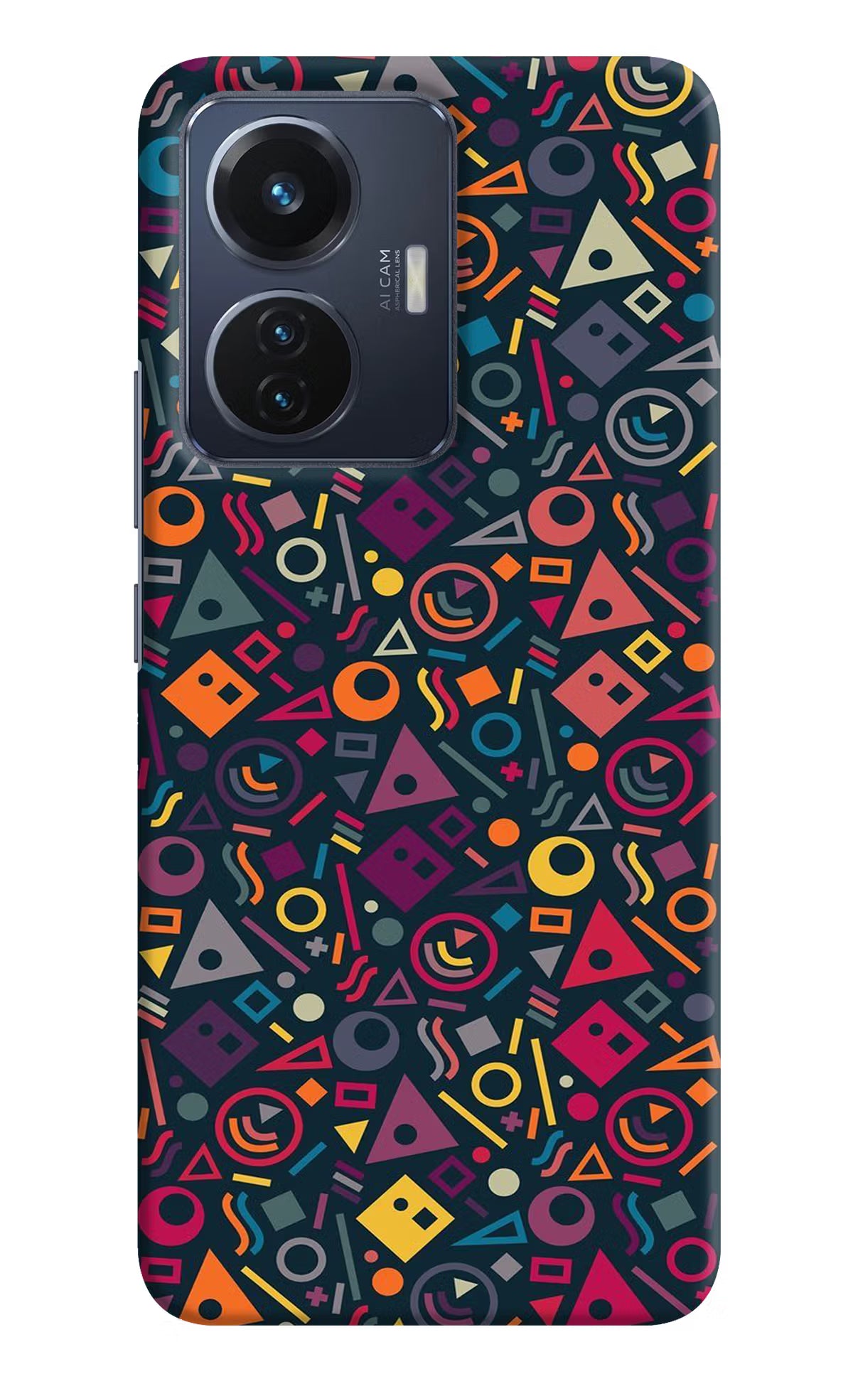 Geometric Abstract Vivo T1 44W Hard Case Back Cover by Casekaro
