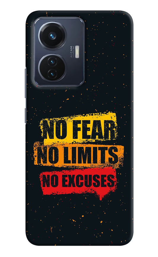 No Fear No Limits No Excuse Vivo T1 44W Hard Case Back Cover by Casekaro