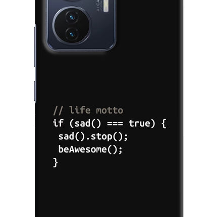 Life Motto Code Vivo T1 44W Hard Case Back Cover by Casekaro