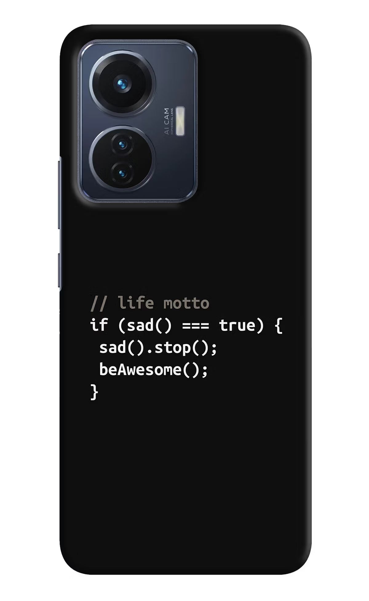 Life Motto Code Vivo T1 44W Hard Case Back Cover by Casekaro