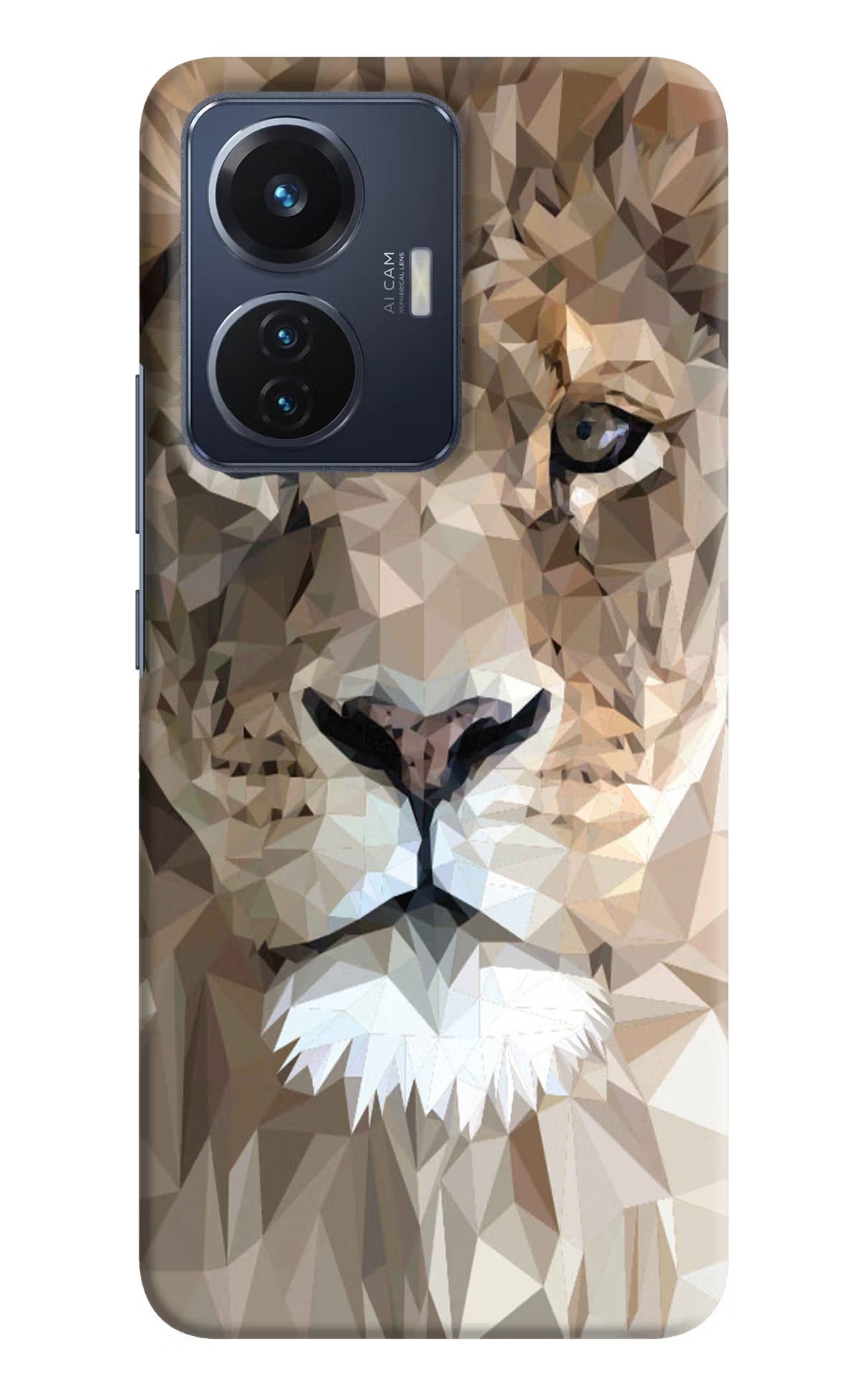 Lion Art Vivo T1 44W Hard Case Back Cover by Casekaro
