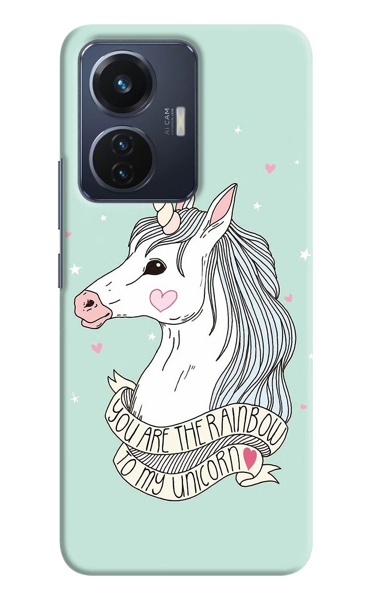 Unicorn Wallpaper Vivo T1 44W Hard Case Back Cover by Casekaro