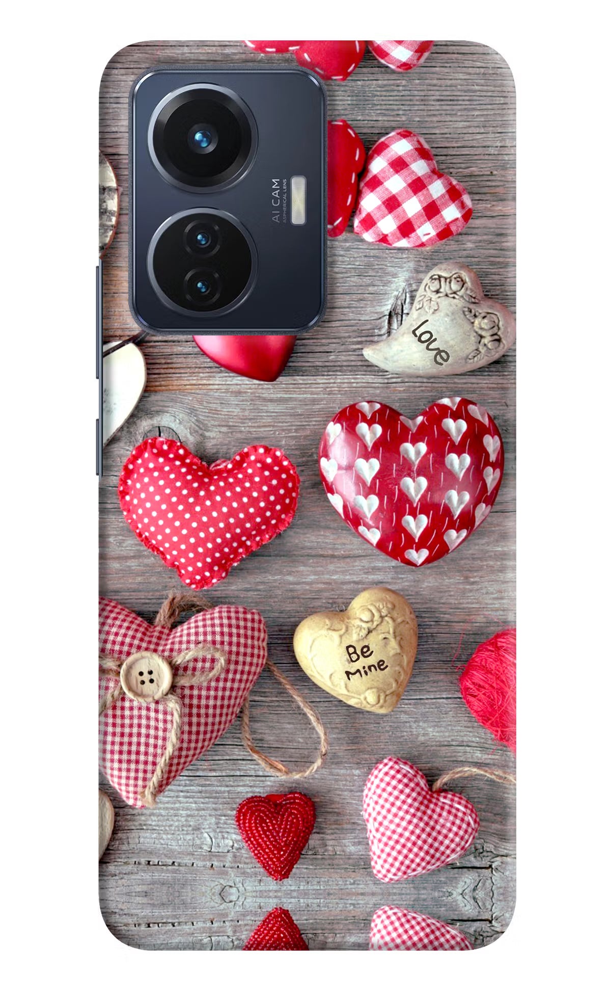Love Wallpaper Vivo T1 44W Hard Case Back Cover by Casekaro