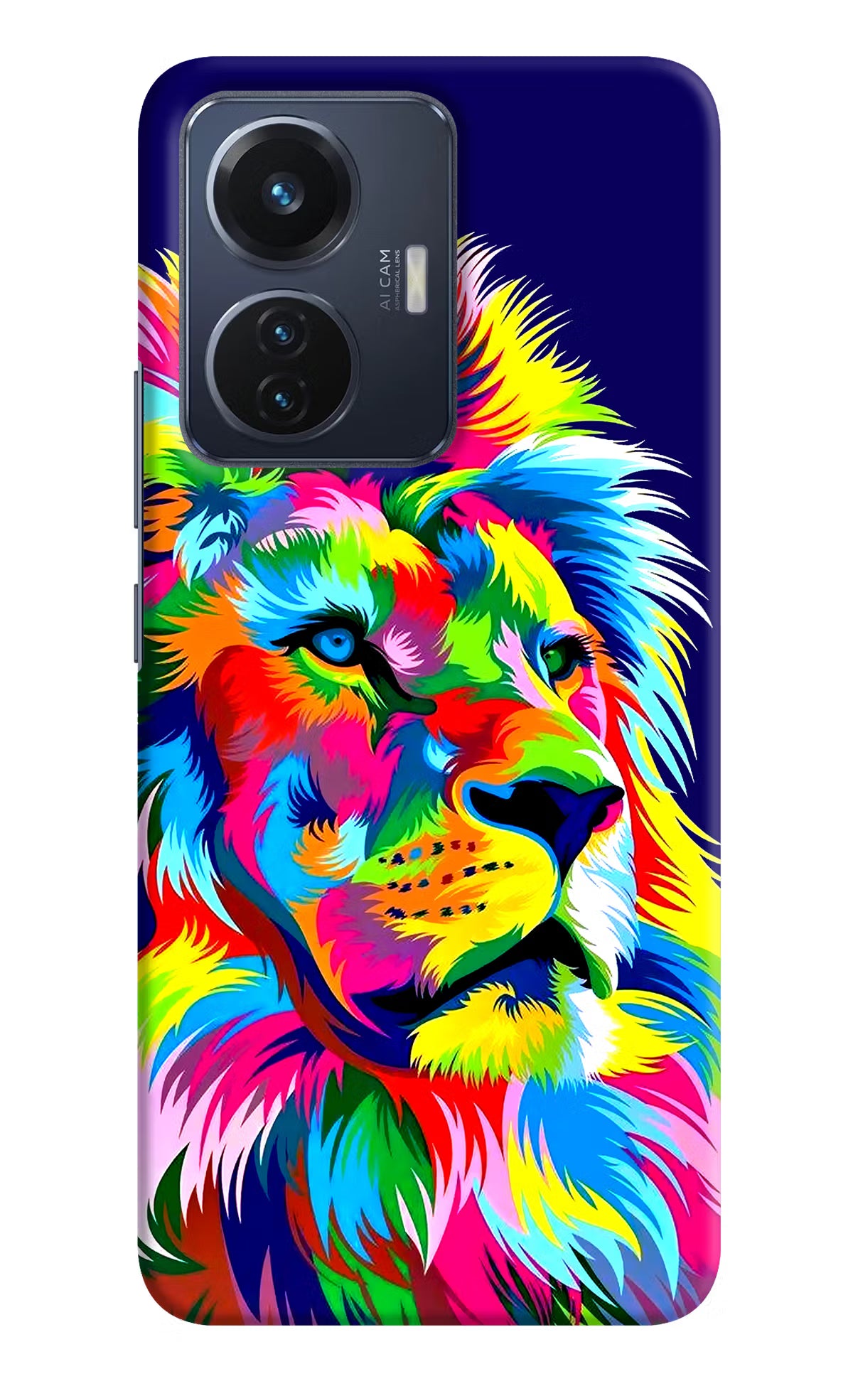 Vector Art Lion Vivo T1 44W Hard Case Back Cover by Casekaro