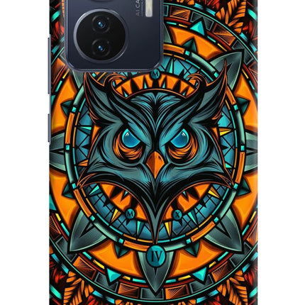 Angry Owl Art Vivo T1 44W Hard Case Back Cover by Casekaro