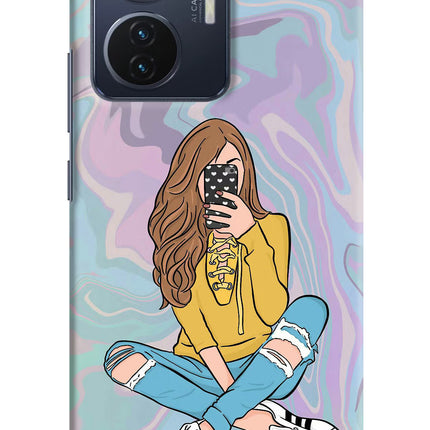 Selfie Girl Vivo T1 44W Hard Case Back Cover by Casekaro