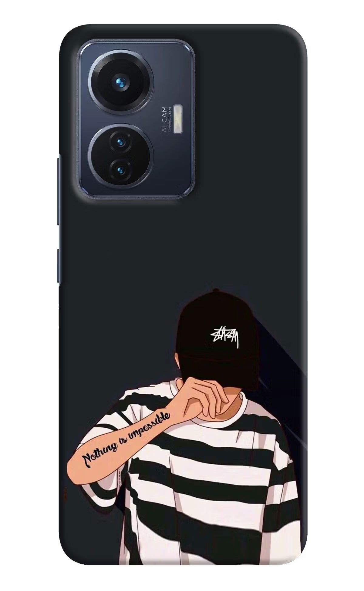 Aesthetic Boy Vivo T1 44W Hard Case Back Cover by Casekaro