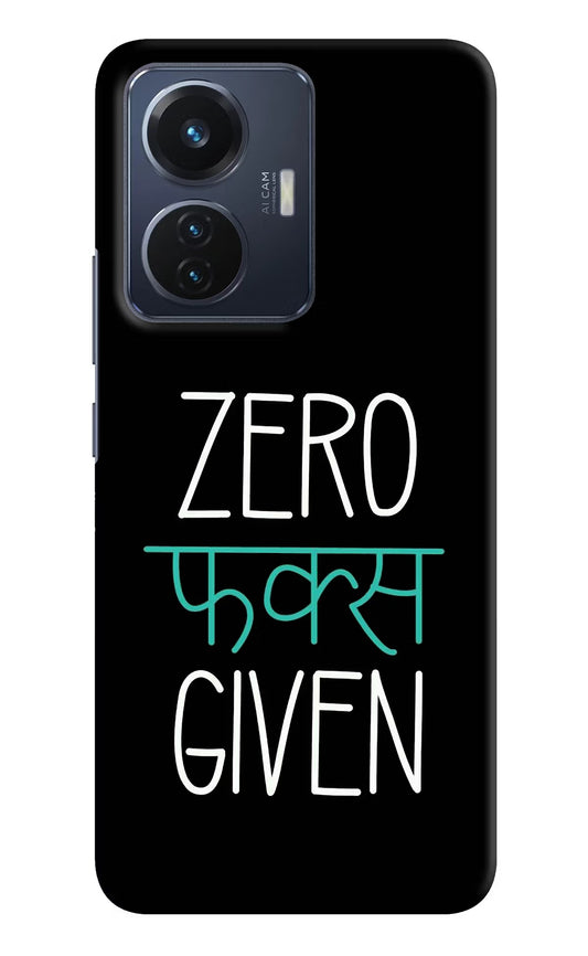 Zero Fucks Given Vivo T1 44W Hard Case Back Cover by Casekaro
