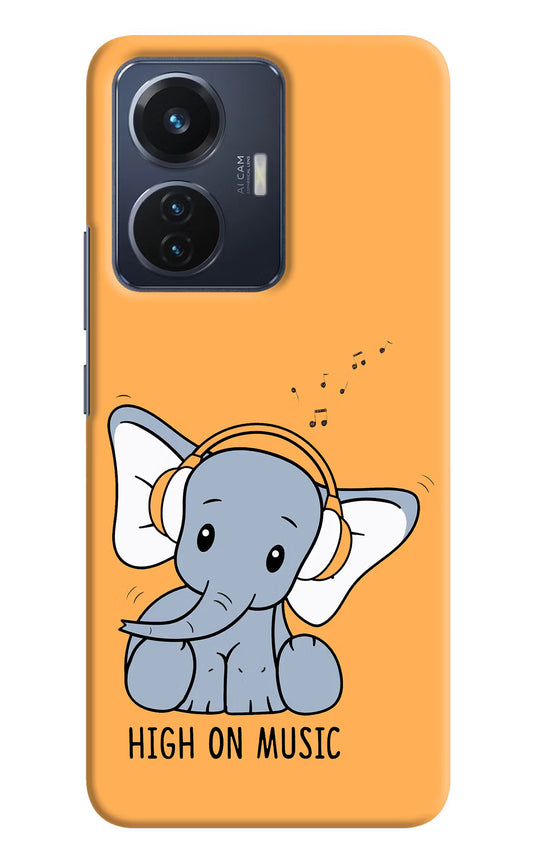 High On Music Vivo T1 44W Hard Case Back Cover by Casekaro