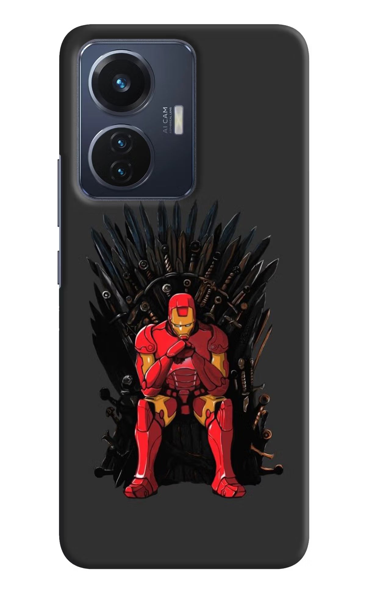 Ironman Throne Vivo T1 44W Hard Case Back Cover by Casekaro