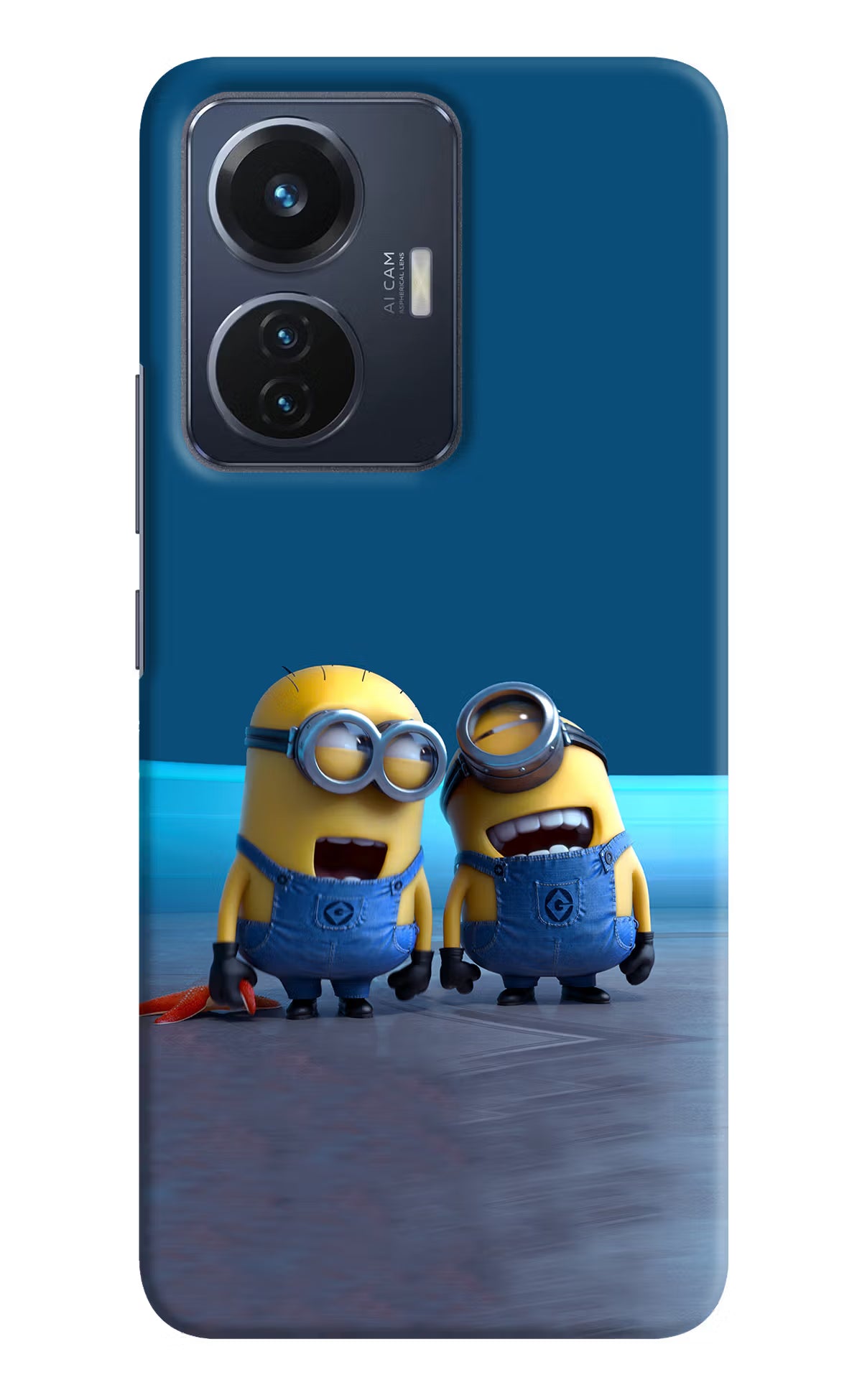 Minion Laughing Vivo T1 44W Hard Case Back Cover by Casekaro