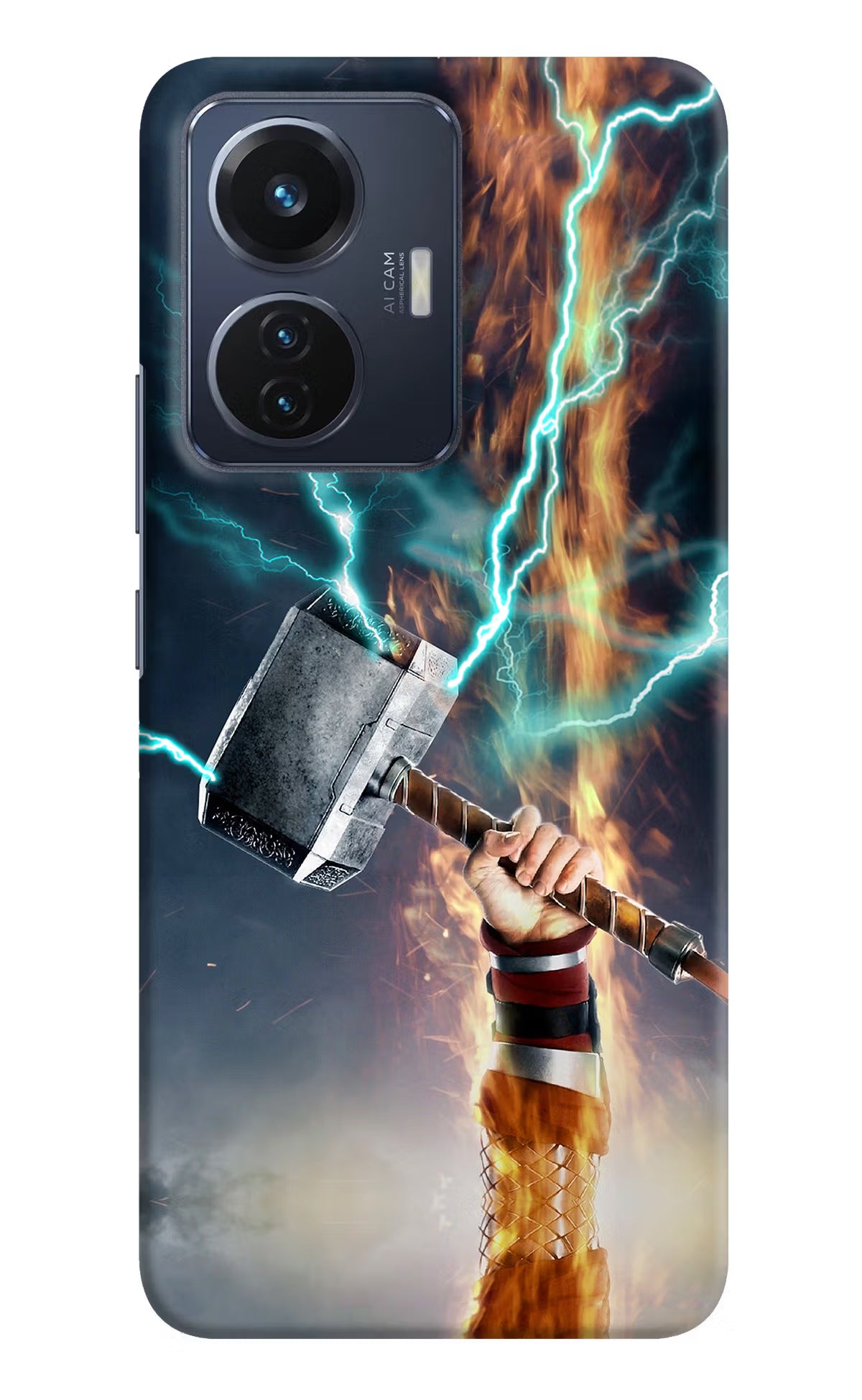Thor Hammer Mjolnir Vivo T1 44W Hard Case Back Cover by Casekaro