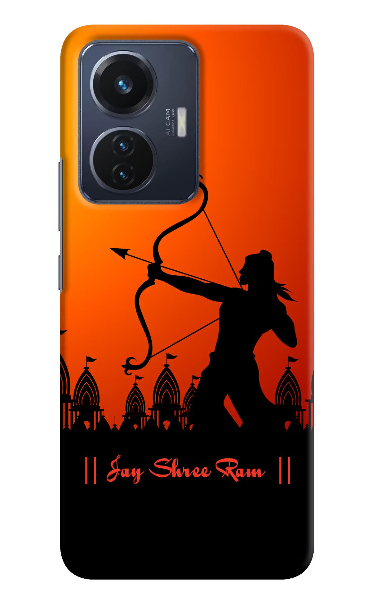 Lord Ram - 4 Vivo T1 44W Hard Case Back Cover by Casekaro