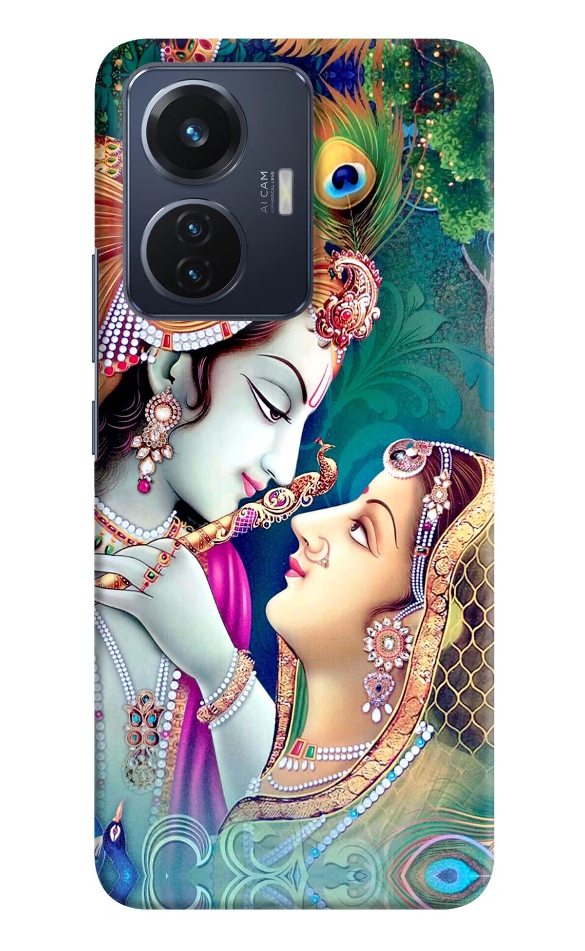 Lord Radha Krishna Vivo T1 44W Hard Case Back Cover by Casekaro