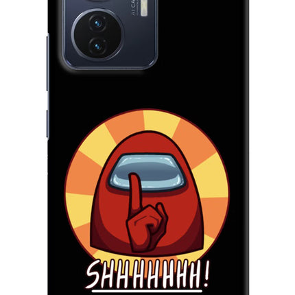 Among Us Shhh! Vivo T1 44W Hard Case Back Cover by Casekaro