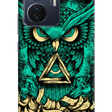 Green Owl Vivo T1 44W Hard Case Back Cover by Casekaro