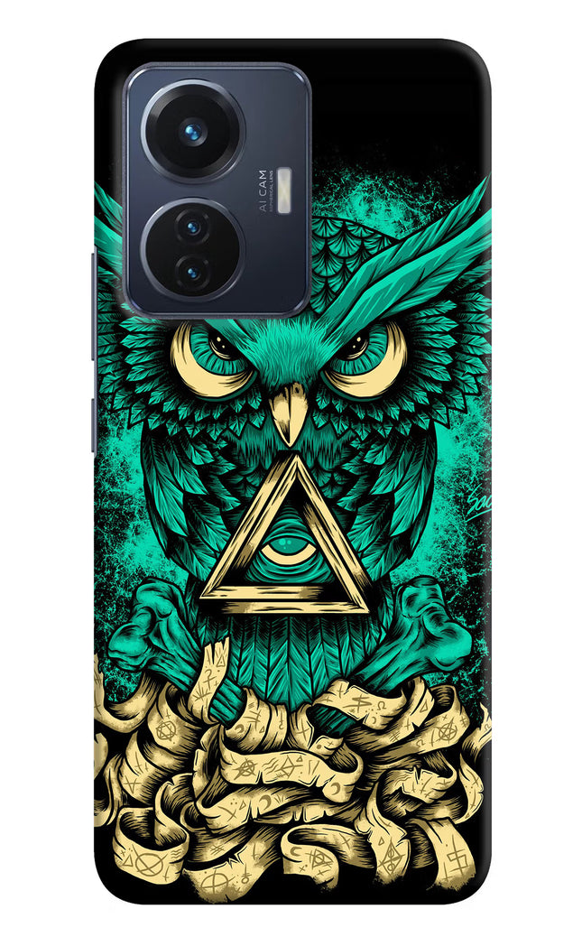 Green Owl Vivo T1 44W Hard Case Back Cover by Casekaro