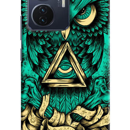 Green Owl Vivo T1 44W Hard Case Back Cover by Casekaro
