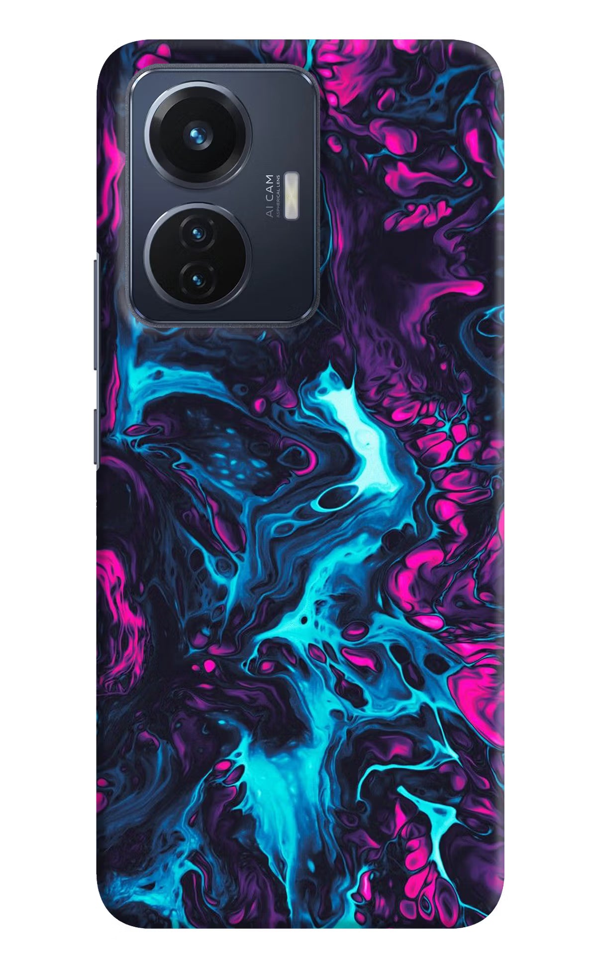 Abstract Vivo T1 44W Hard Case Back Cover by Casekaro