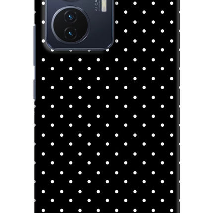 White Dots Vivo T1 44W Hard Case Back Cover by Casekaro