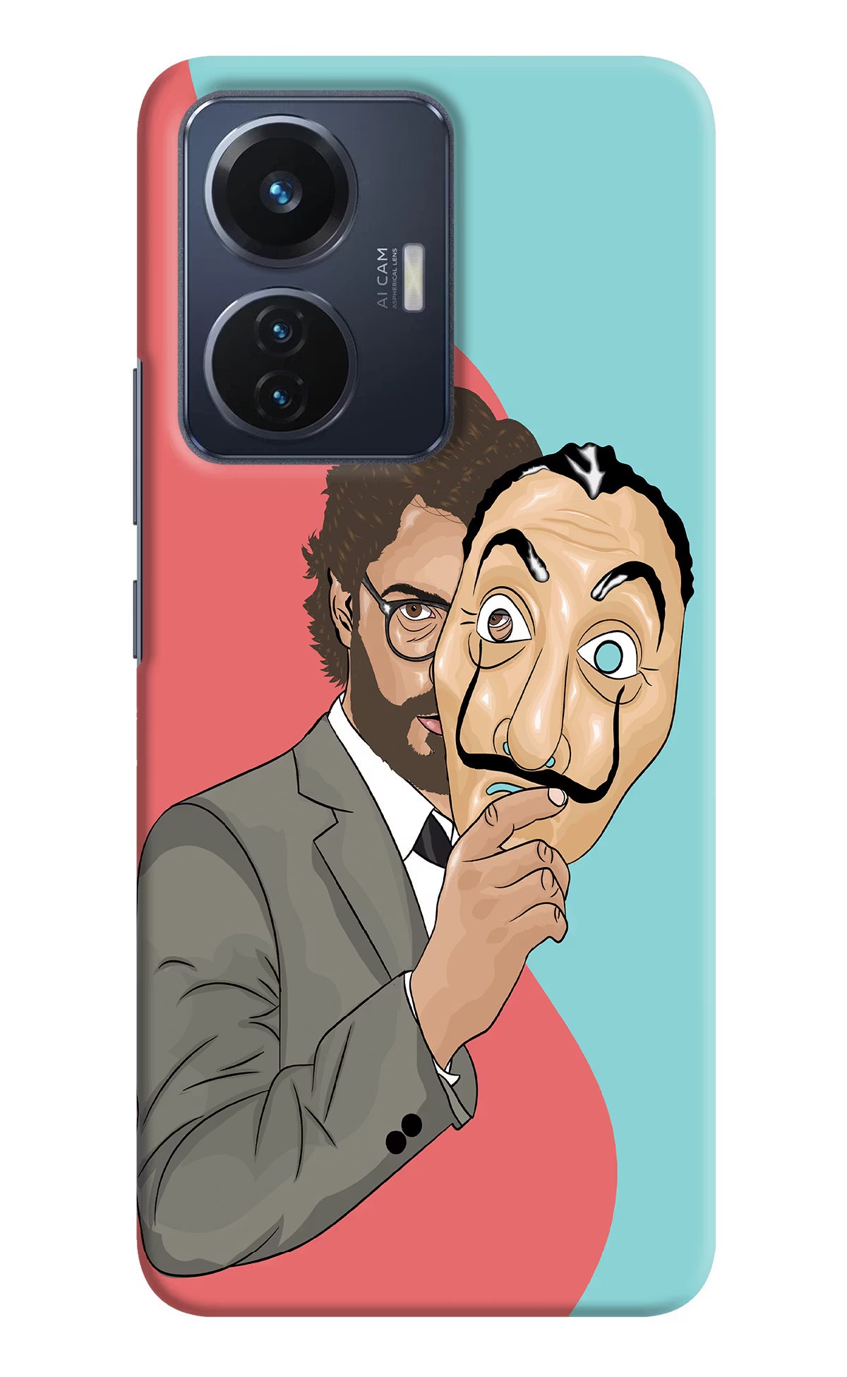 Professor Vivo T1 44W Hard Case Back Cover by Casekaro