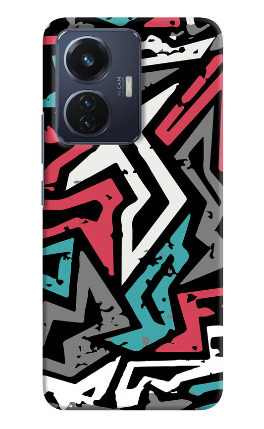 Geometric Graffiti Vivo T1 44W Hard Case Back Cover by Casekaro
