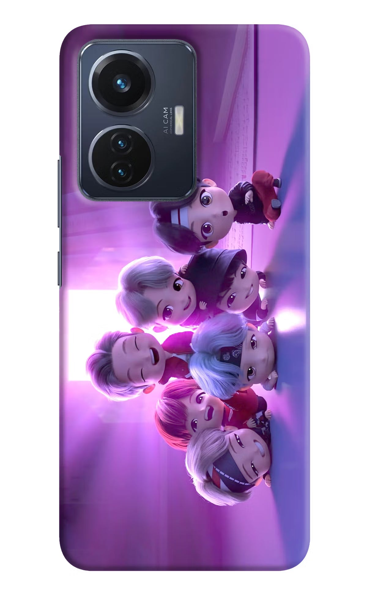 BTS Chibi Vivo T1 44W Hard Case Back Cover by Casekaro