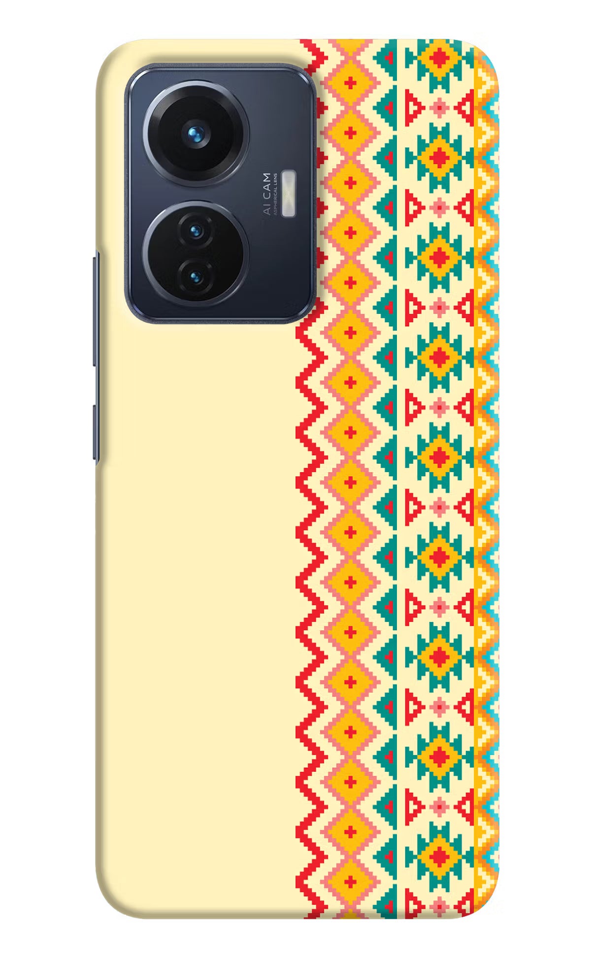 Ethnic Seamless Vivo T1 44W Hard Case Back Cover by Casekaro