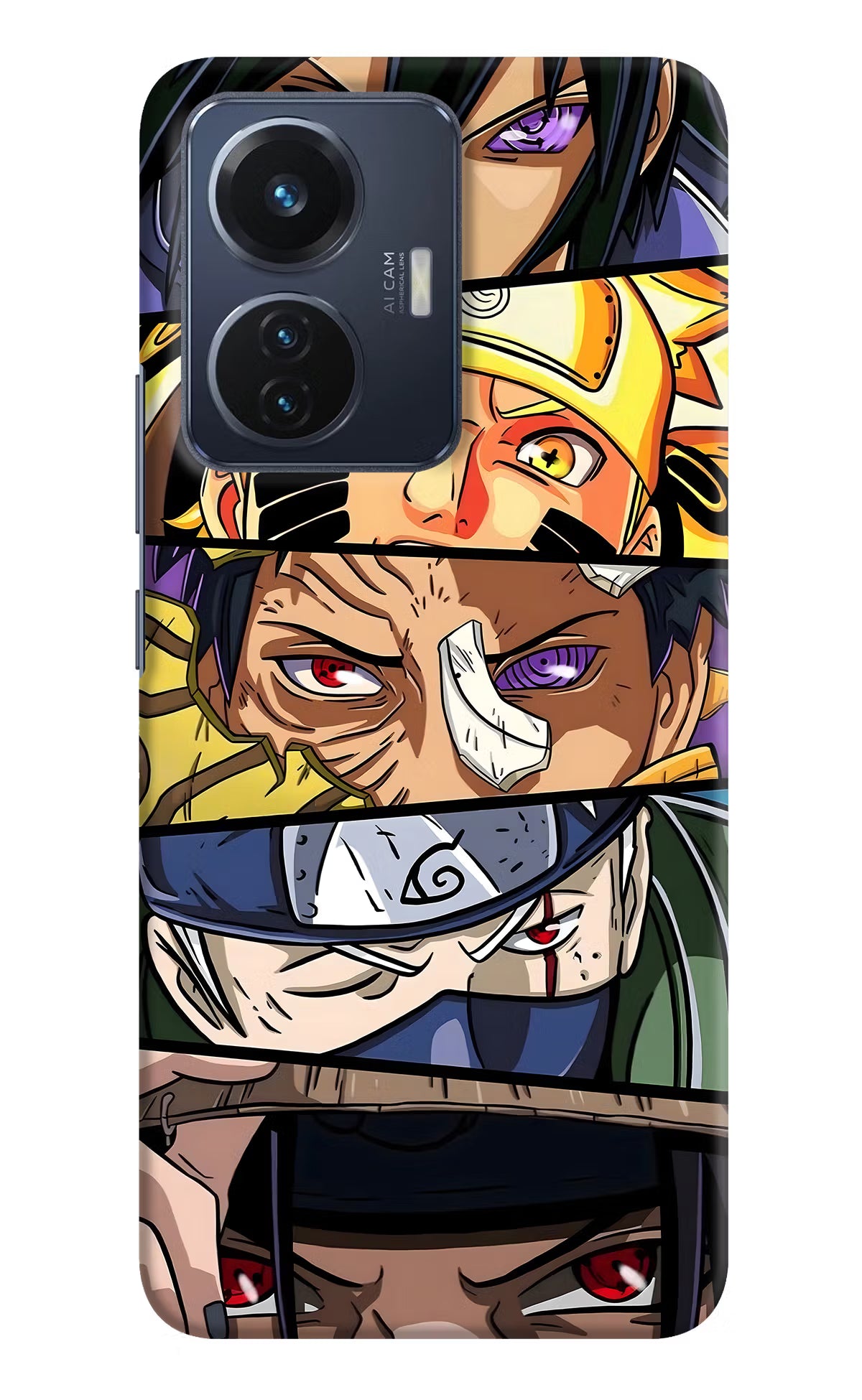Naruto Character Vivo T1 44W Hard Case Back Cover by Casekaro