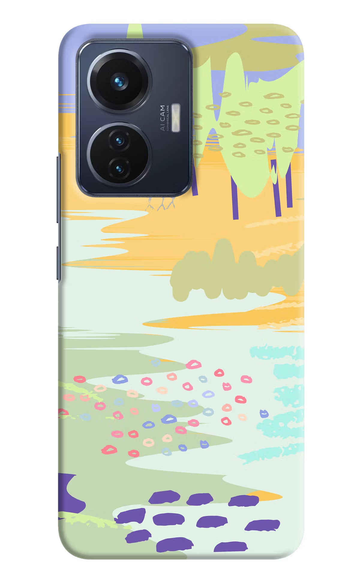 Scenery Vivo T1 44W Hard Case Back Cover by Casekaro