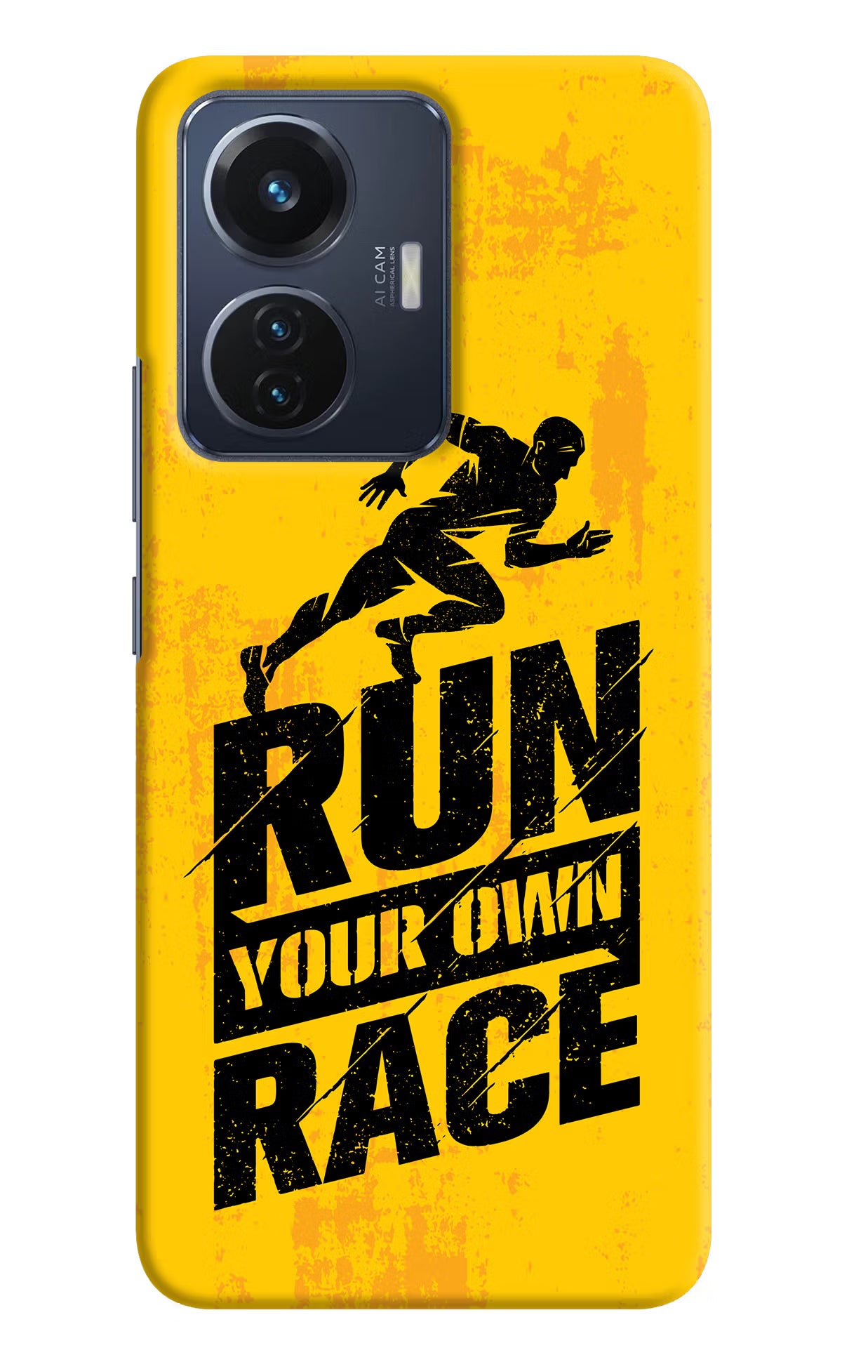 Run Your Own Race Vivo T1 44W Hard Case Back Cover by Casekaro