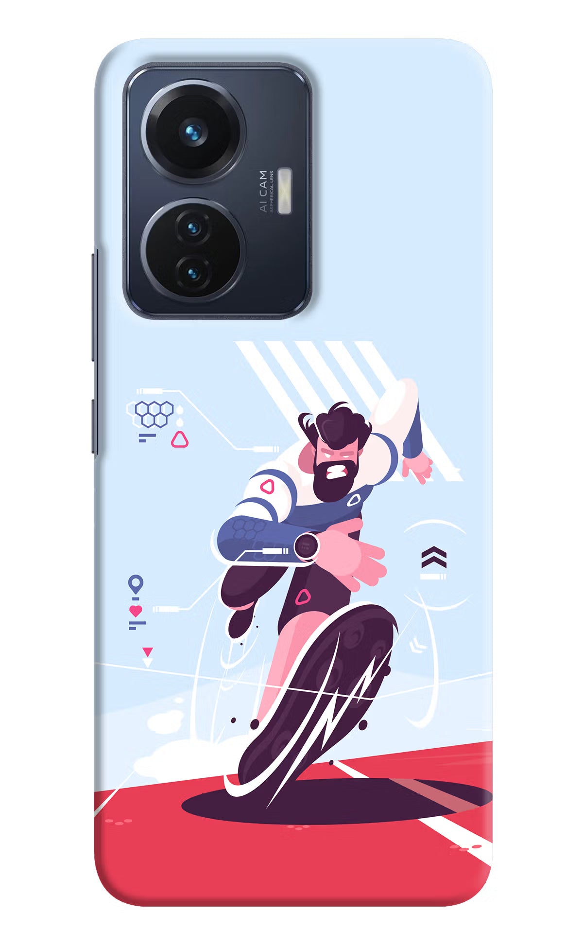 Run Pro Vivo T1 44W Hard Case Back Cover by Casekaro