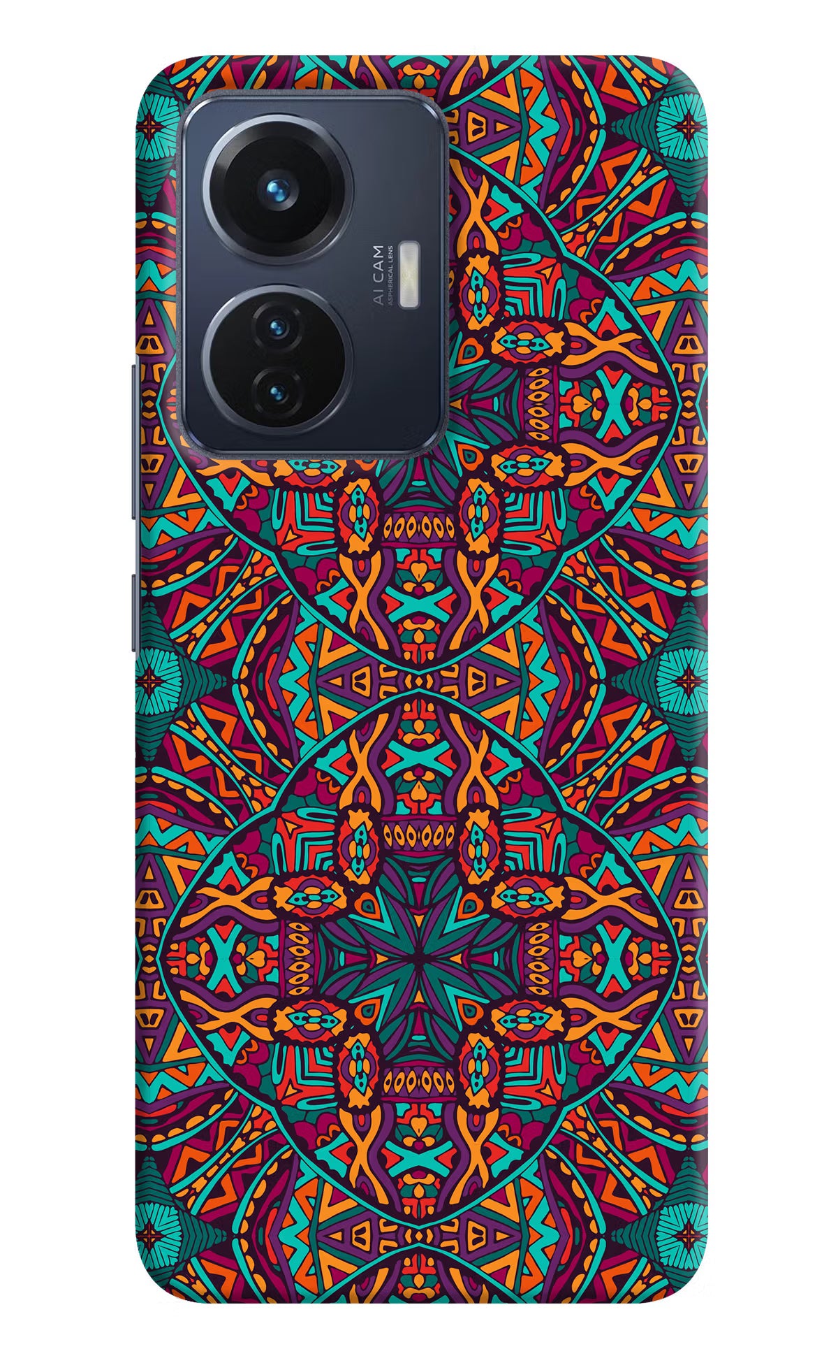 Colour Mandala Vivo T1 44W Hard Case Back Cover by Casekaro