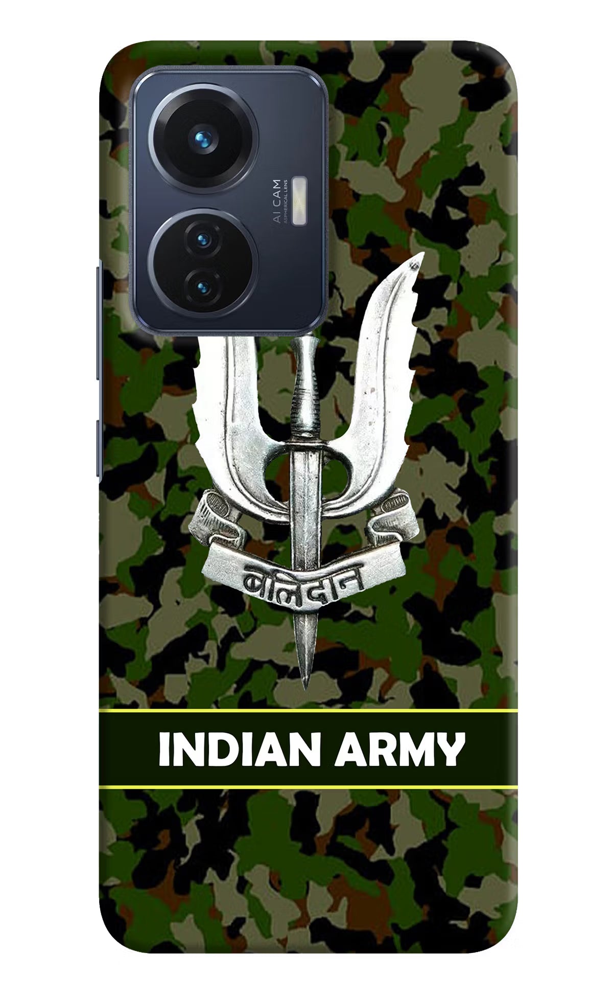 Balidan Indian Logo Vivo T1 44W Hard Case Back Cover by Casekaro