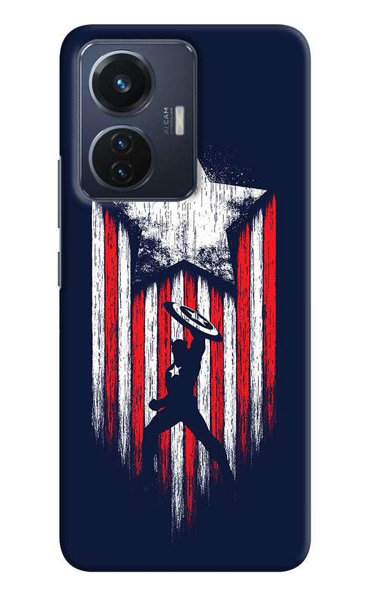 Captain America Marvel Art Vivo T1 44W Hard Case Back Cover by Casekaro