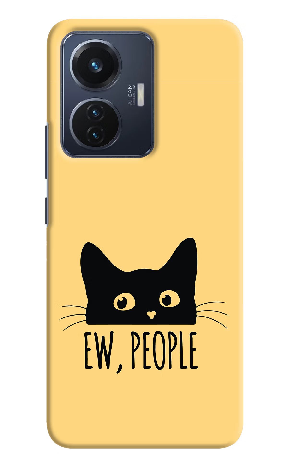 Ew People Catitude Vivo T1 44W Hard Case Back Cover by Casekaro