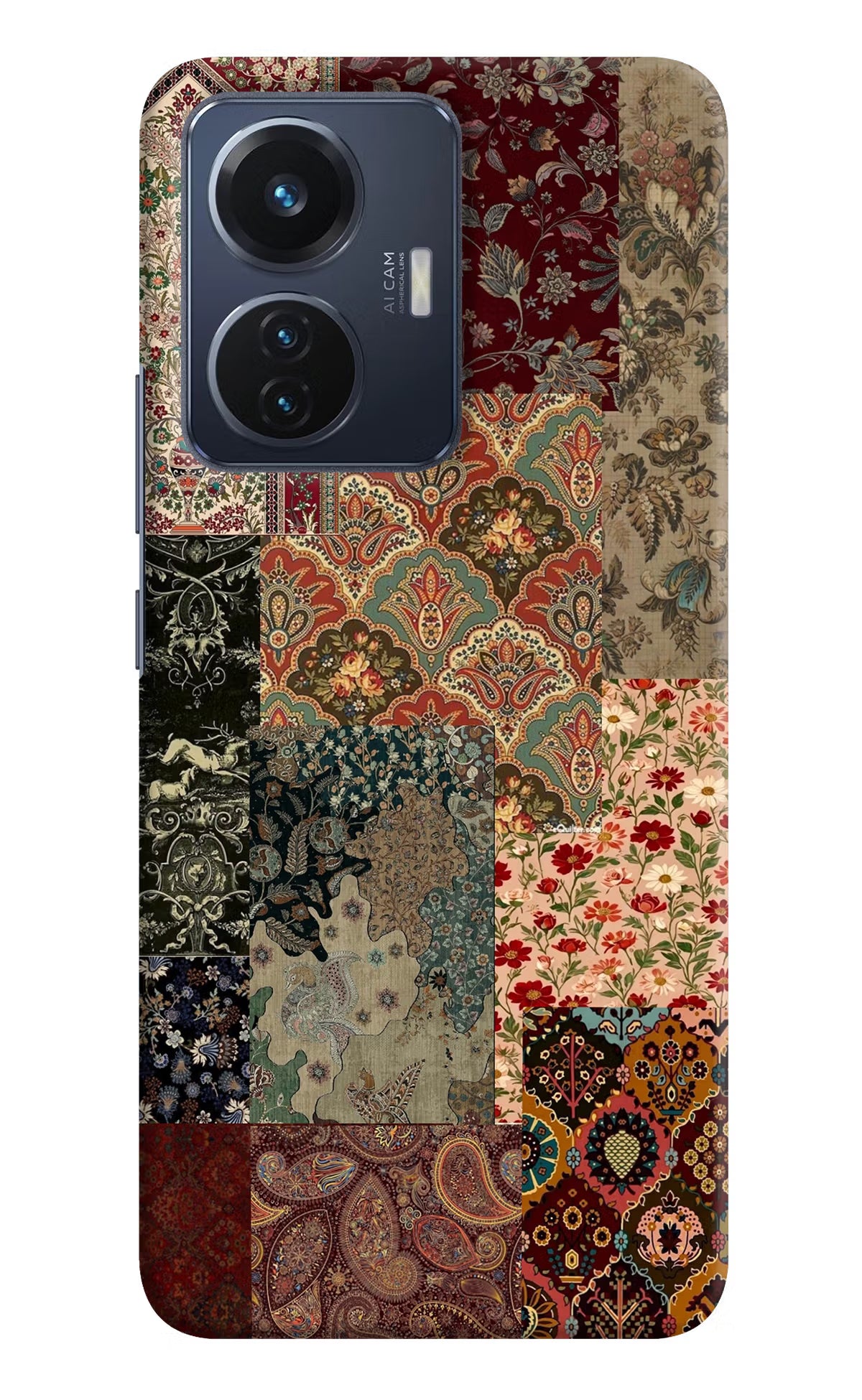 Desi Print Vivo T1 44W Hard Case Back Cover by Casekaro