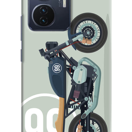 Classic Cafe Racer 99 Vivo T1 44W Hard Case Back Cover by Casekaro