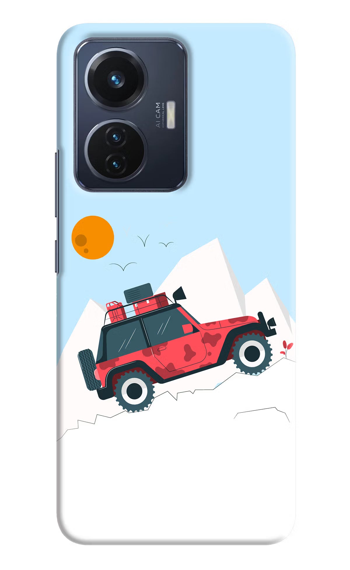 Mountain Trail Beast Vivo T1 44W Hard Case Back Cover by Casekaro