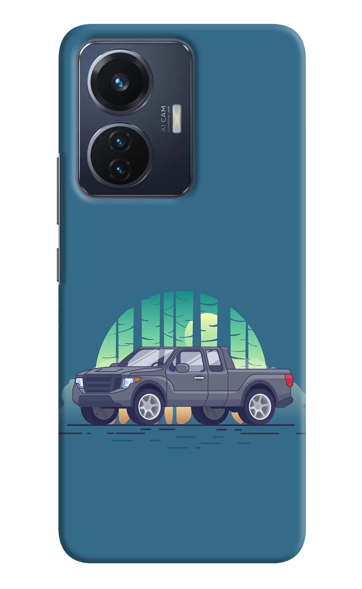 Retro Garage Vibe Vivo T1 44W Hard Case Back Cover by Casekaro