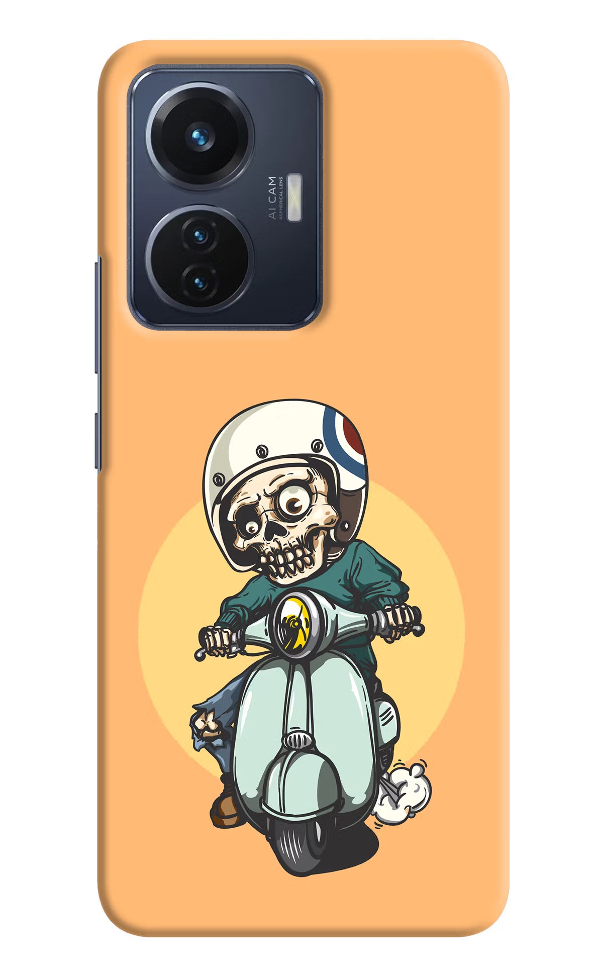 Undead Biker Vivo T1 44W Hard Case Back Cover by Casekaro