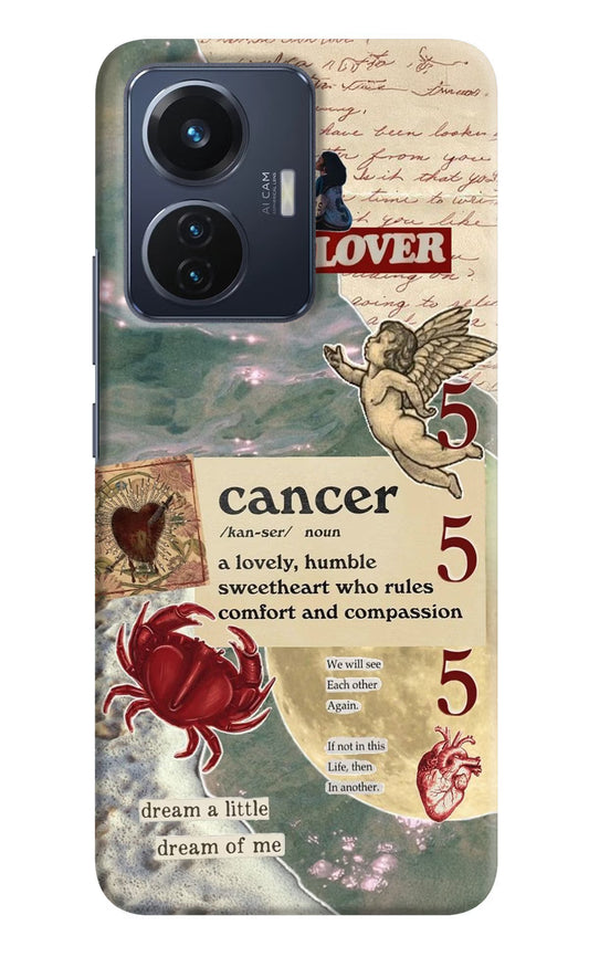 Cancer Zodiac Vivo T1 44W Hard Case Back Cover by Casekaro